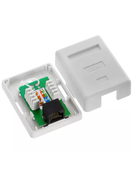 Acconet CAT5e Single RJ45 Wall Box | CAT5-BOX-1