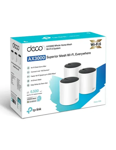 TP-Link AX3000 Whole Home Mesh WiFi 6 System | TP-DECOX55-3P TP-Link AX3000 Whole Home Mesh WiFi 6 System | TP-DECOX55-3P