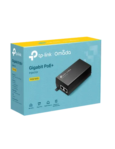 TP-Link Omada Active Gigabit PoE+ Injector Adapter | TL-POE160S | MiRO TP-Link Omada Active Gigabit PoE+ Injector Adapter | TL-POE160S | MiRO