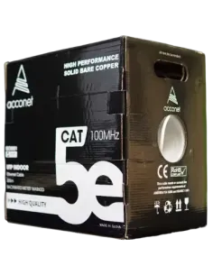 Acconet CAT5e Indoor Ethernet Cable 305m White CCA UTP Pull Box | CAT5-305