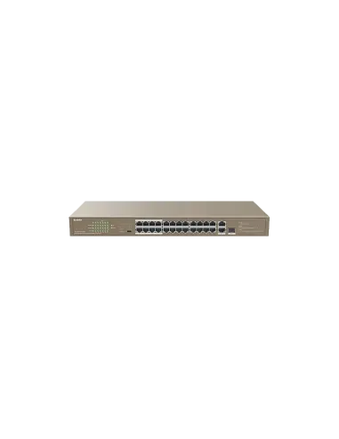 Tenda 24-Port 250W Unmanaged Ethernet PoE Switch | TEF1126P-24-250W Tenda 24-Port 250W Unmanaged Ethernet PoE Switch | TEF1126P-24-250W