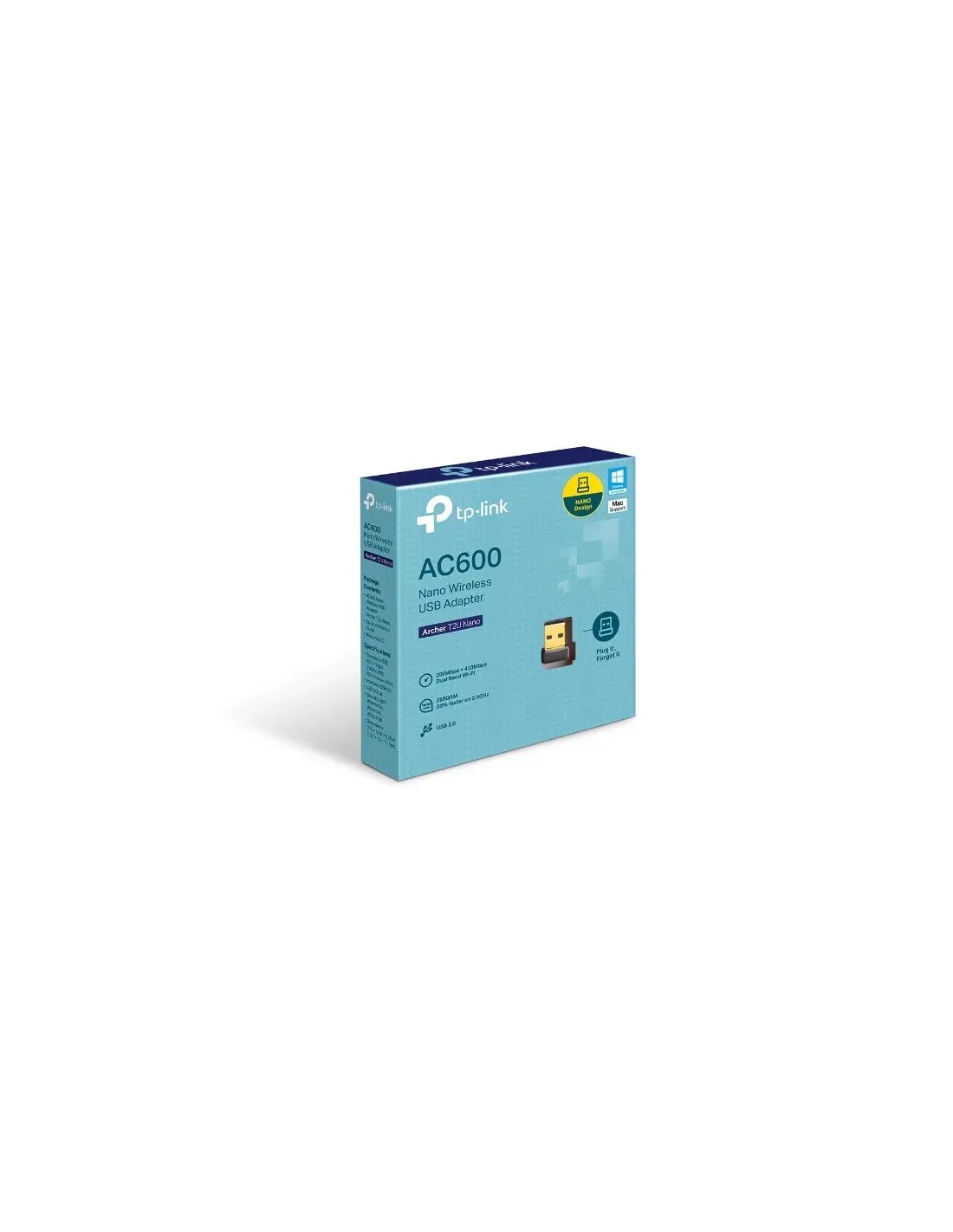 TP-Link AC600 Nano WiFi USB Adapter | Archer T2U Nano TP-Link AC600 Nano WiFi USB Adapter | Archer T2U Nano