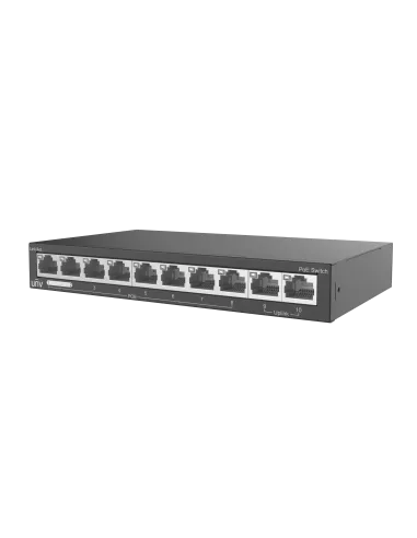 UNV - 8 Port PoE Switch, supports EXTEND Mode (120W) 8-port, 2 Uplink port PoE Switch UNV - 8 Port PoE Switch, supports EXTEND Mode (120W) 8-port, 2 Uplink port PoE Switch