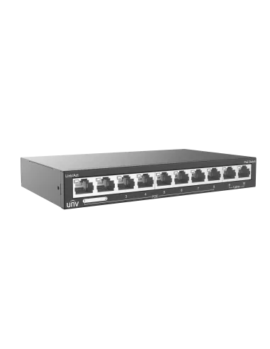 UNV - 8 Port PoE Switch, supports EXTEND Mode (120W) 8-port, 2 Uplink port PoE Switch UNV - 8 Port PoE Switch, supports EXTEND Mode (120W) 8-port, 2 Uplink port PoE Switch