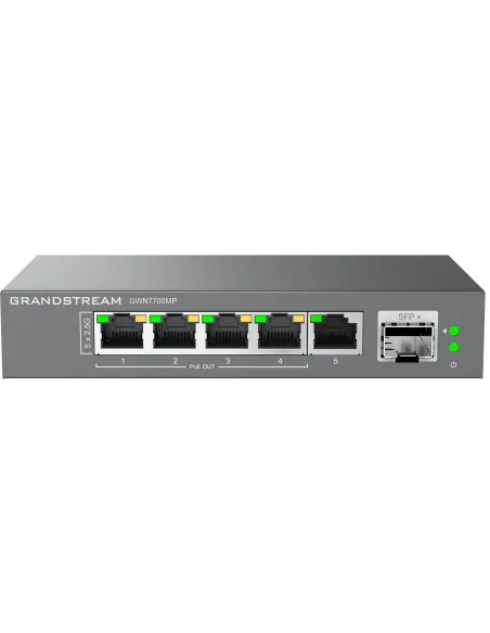Grandstream Enterprise 5-Port Unmanaged 2.5GbE PoE Switch | GWN7700MP