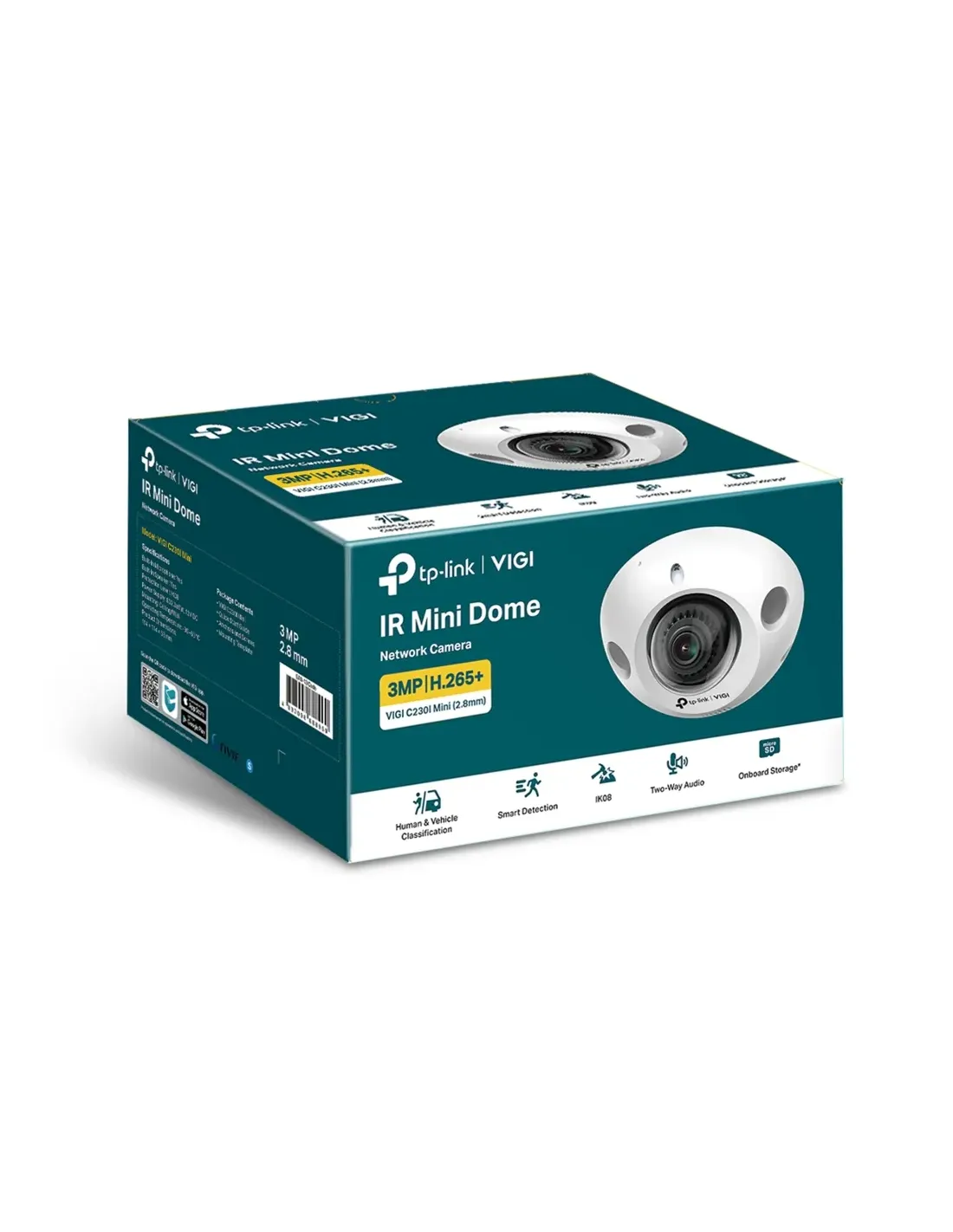 TP-Link VIGI Mini 3MP IR Mini Dome Camera | C230IMINI (2.8MM) TP-Link VIGI Mini 3MP IR Mini Dome Camera | C230IMINI (2.8MM)