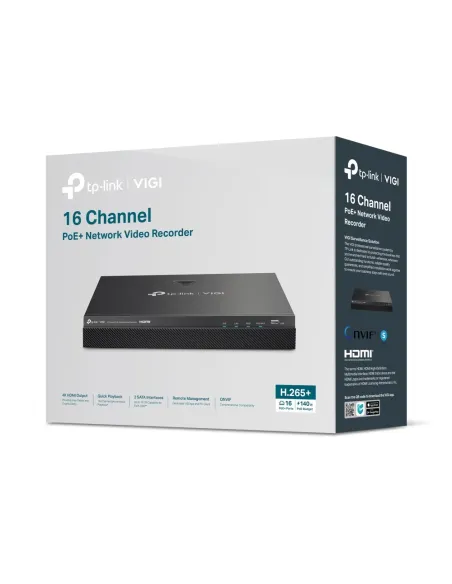 TP-Link VIGI 16-Channel PoE+ NVR with 4K HDMI | NVR2016H-16MP