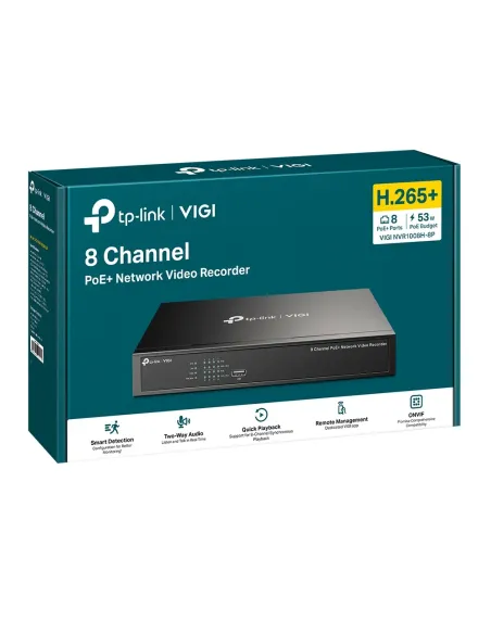 TP-Link VIGI NVR1008H 8-Channel 8MP PoE+ NVR | NVR1008H-8P