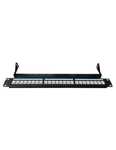 Acconet 24 Port RJ45 Patch Panel 1U Black | AC-CAB-PP-1U24P