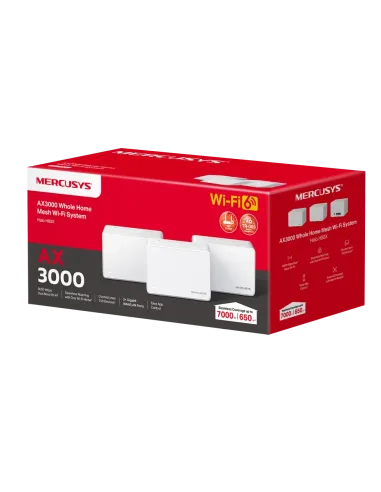 Mercusys Halo Wi-Fi 6 Mesh System (3-Pack) | MRC-HALO-H80X-3P Mercusys Halo Wi-Fi 6 Mesh System (3-Pack) | MRC-HALO-H80X-3P