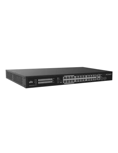 UNV - 24 x PoE Ports, 2 x Combo Ports, MAX Capacity 370W, 30W Per Port UNV - 24 x PoE Ports, 2 x Combo Ports, MAX Capacity 370W, 30W Per Port