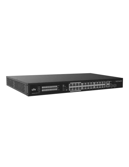 UNV - 24 x PoE Ports, 2 x Combo Ports, MAX Capacity 370W, 30W Per Port