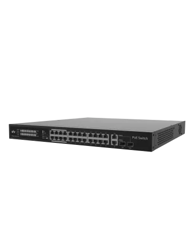 UNV - 24 x PoE Ports, 2 x Combo Ports, MAX Capacity 370W, 30W Per Port UNV - 24 x PoE Ports, 2 x Combo Ports, MAX Capacity 370W, 30W Per Port
