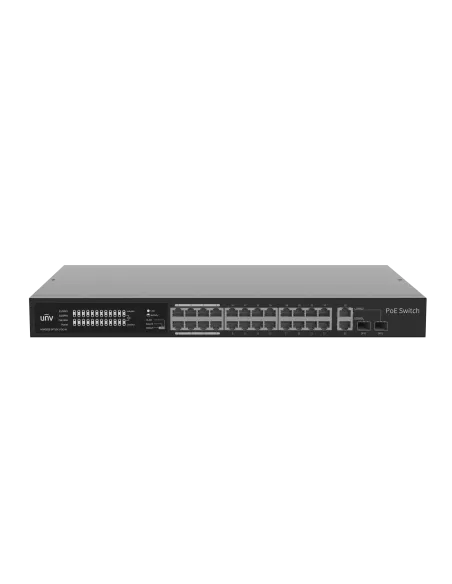 UNV - 24 x PoE Ports, 2 x Combo Ports, MAX Capacity 370W, 30W Per Port