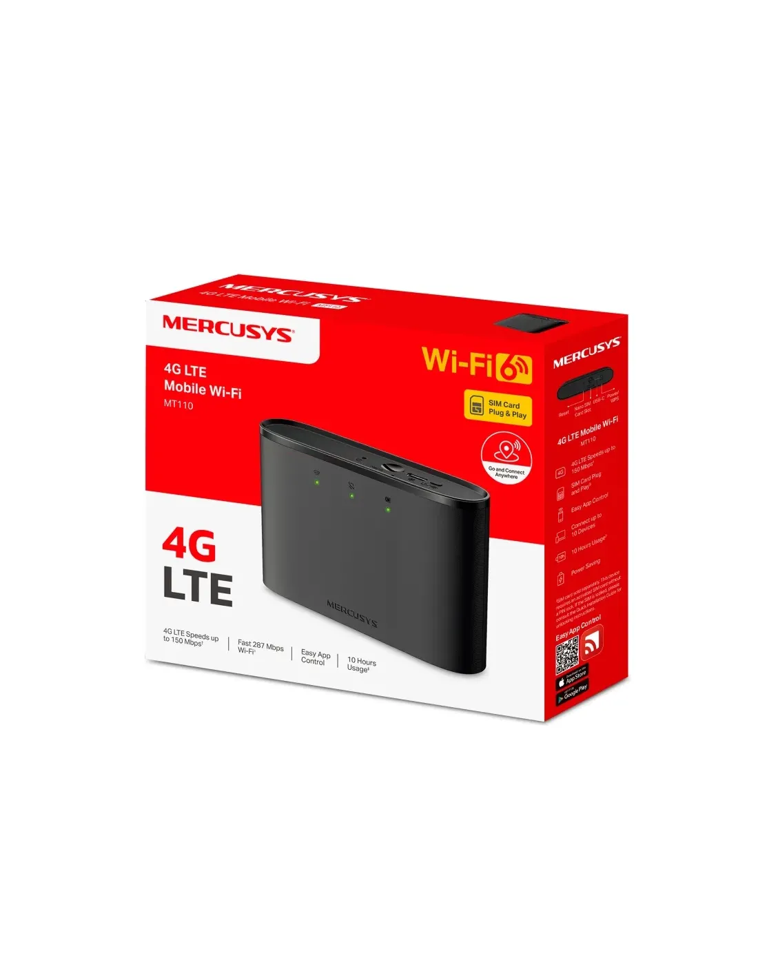 Mercusys MT110 4G LTE Mobile Wi-Fi Hotspot | MRC-MT110 Mercusys MT110 4G LTE Mobile Wi-Fi Hotspot | MRC-MT110
