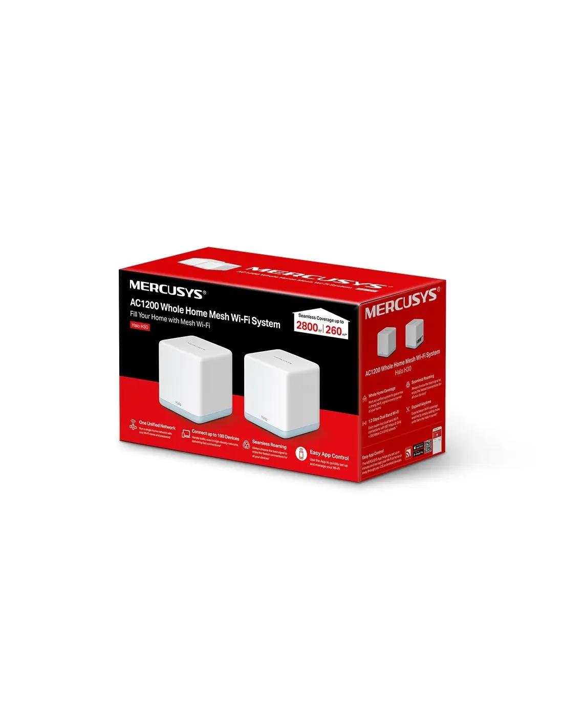 Mercusys Halo H30 AC1300 Mesh Wi-Fi 2-Pack | MRC-HALO-H30-2P Mercusys Halo H30 AC1300 Mesh Wi-Fi 2-Pack | MRC-HALO-H30-2P