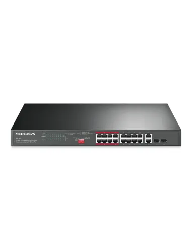 Mercusy 16-Port PoE+ Rackmount Switch + 2-Gigabit | MS118CP Mercusy 16-Port PoE+ Rackmount Switch + 2-Gigabit | MS118CP