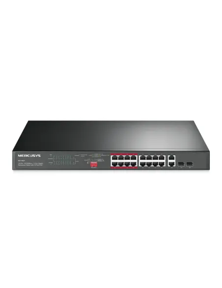 Mercusy 16-Port PoE+ Rackmount Switch + 2-Gigabit | MS118CP Mercusy 16-Port PoE+ Rackmount Switch + 2-Gigabit | MS118CP