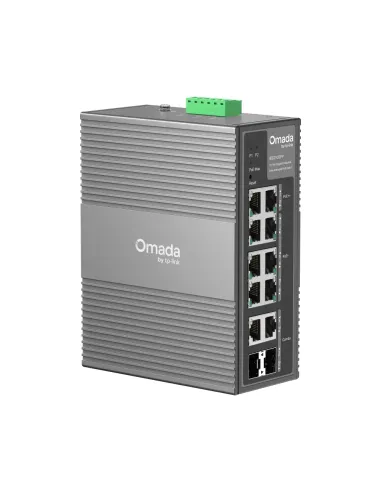 TP-Link Omada 10-Port Gigabit Industrial Easy Managed Switch with 6-Port PoE+ and 2-Port PoE++ TP-Link Omada 10-Port Gigabit Industrial Easy Managed Switch with 6-Port PoE+ and 2-Port PoE++