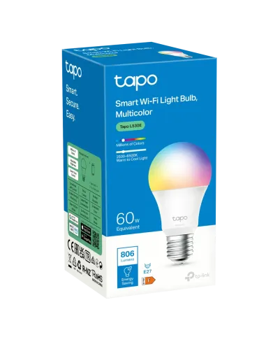 TP-Link Tapo Smart Wi-Fi Multicolour LED Bulb | TP-TAPO-L530E TP-Link Tapo Smart Wi-Fi Multicolour LED Bulb | TP-TAPO-L530E