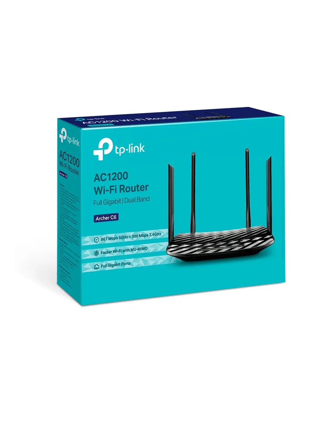 TP-Link ARCHER C6 Dual-Band MU-MIMO Wi-Fi Router - MiRO Distribution TP-Link ARCHER C6 Dual-Band MU-MIMO Wi-Fi Router - MiRO Distribution