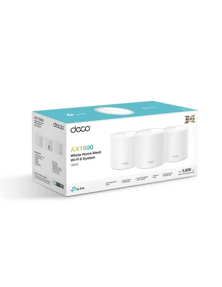 TP-Link Deco AX1500 router Whole Home Mesh Wi-Fi 6 System (3 Pack) TP-Link Deco AX1500 router Whole Home Mesh Wi-Fi 6 System (3 Pack)