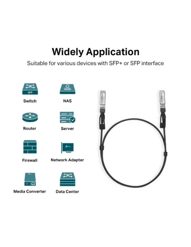 TP-Link Omada 1M Direct Attach SFP+ Cable | SM5220-1M TP-Link Omada 1M Direct Attach SFP+ Cable | SM5220-1M