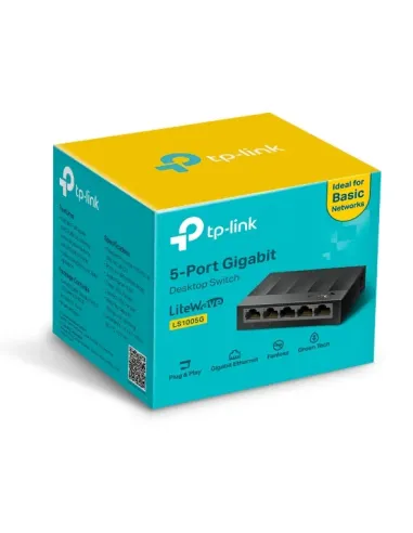TP-Link 5-Port 10/100/1000Mbps Desktop Network Switch | LS1005G TP-Link 5-Port 10/100/1000Mbps Desktop Network Switch | LS1005G