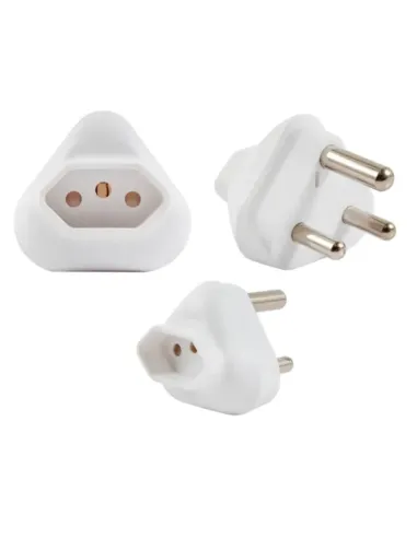 Acconet Adaptor with 1x16A 3 Pin Euro Plug to 3 Pin SA Plug | AC-PLUG- 3PIN-16A Acconet Adaptor with 1x16A 3 Pin Euro Plug to 3 Pin SA Plug | AC-PLUG- 3PIN-16A