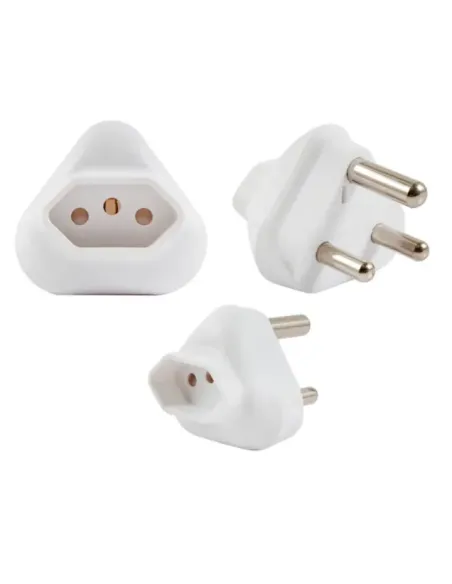 Acconet Adaptor with 1x16A 3 Pin Euro Plug to 3 Pin SA Plug | AC-PLUG- 3PIN-16A Acconet Adaptor with 1x16A 3 Pin Euro Plug to 3 Pin SA Plug | AC-PLUG- 3PIN-16A