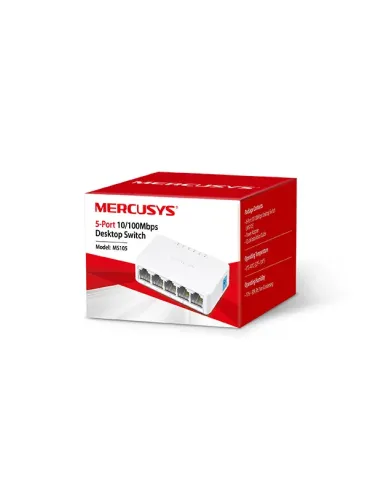 Mercusys MS105 5-Port 10/100Mbps Desktop Switch | MRC-MS105 Mercusys MS105 5-Port 10/100Mbps Desktop Switch | MRC-MS105