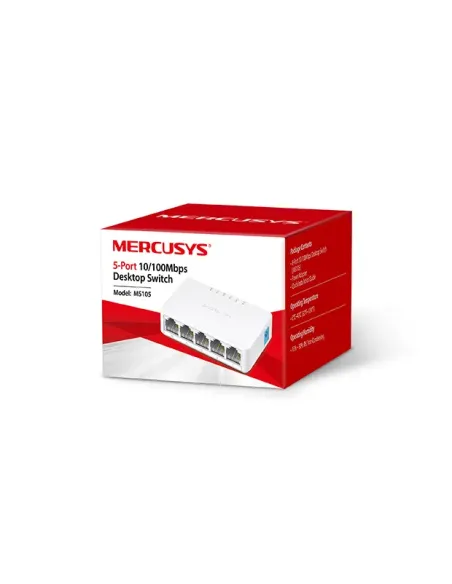Mercusys MS105 5-Port 10/100Mbps Desktop Switch | MRC-MS105