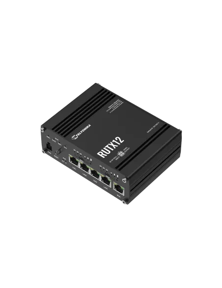 Teltonika Dual SIM Cat 6 Industrial Router | RUTX12 Teltonika Dual SIM Cat 6 Industrial Router | RUTX12