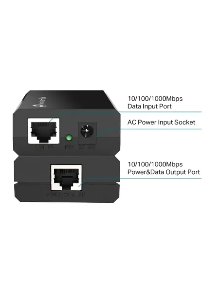 TP-Link Omada Active Gigabit PoE Injector Adapter | TL-POE150S