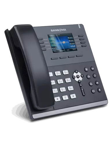 Sangoma - IP Phone S505 Mid Level Phone, 3.5 Inch Color screen, 35 Programable softkeys, 4 x VoIP ac