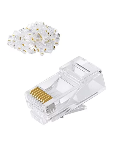 Acconet CAT6 RJ45 Connectors, Stranded/Solid Core, 50 Pack