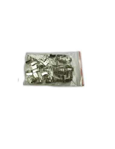 CAT5e RJ45 Connectors, Shielded, Stranded/Solid Core, 50 Pack