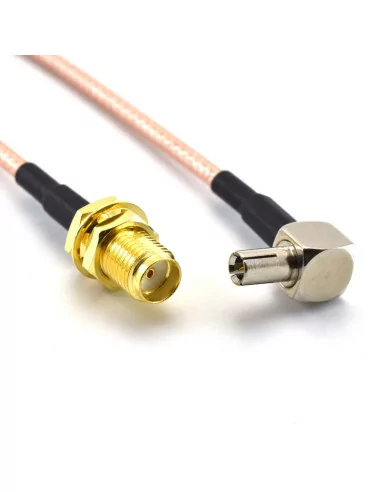 120mm adaptor cable TS9 plug to SMA female.