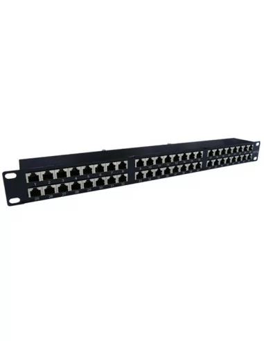 Acconet 48 Port RJ45 Patch Panel, 2U , Black