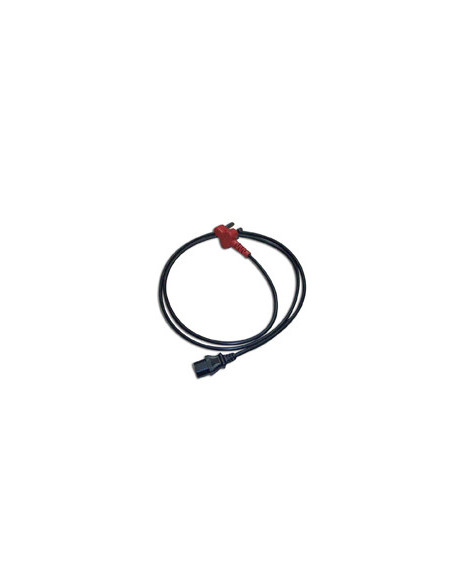 Dedicated SA plug to IEC 0.75x3 BK 1.80meter