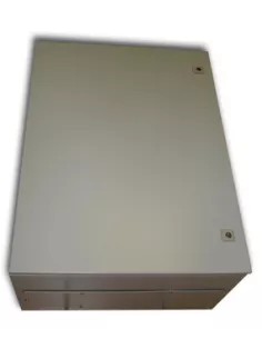 Metal IP55 Weatherproof Enclosure (800x600x350), Beige, Surface Mount, Lockable Doors