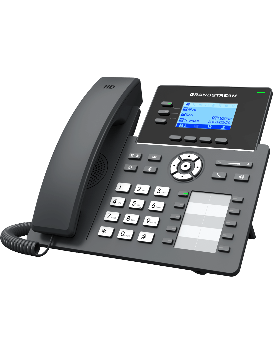 Grandstream 3Line Gigabit Carrier Phone (PoE) MiRO Distribution