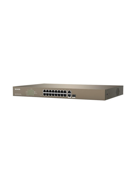Tenda 16-Port 250W Fast Ethernet PoE Switch | TEG1118P-16-250W