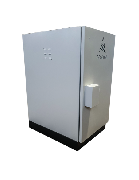 Acconet 20U Outdoor Ventilated Cabinet with Floor Base | RM-CAB-20U-IP55-OUT