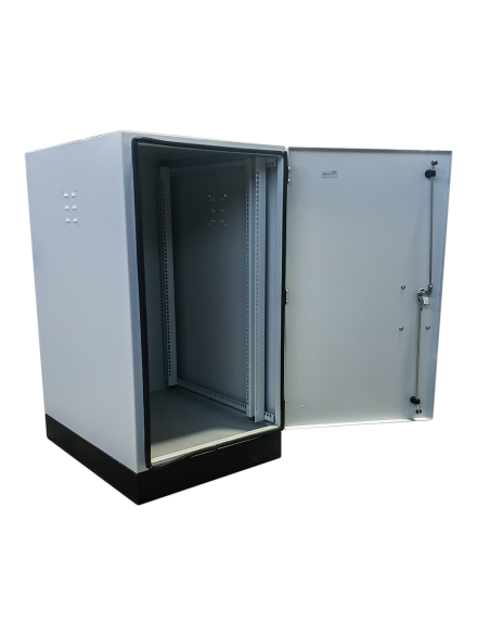 Acconet 20U Outdoor Ventilated Cabinet with Floor Base | RM-CAB-20U-IP55-OUT