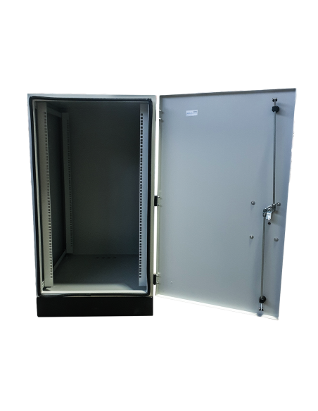 Acconet 20U Outdoor Ventilated Cabinet with Floor Base | RM-CAB-20U-IP55-OUT