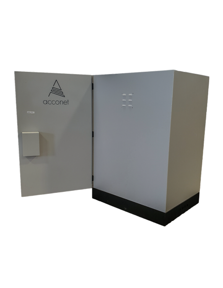 Acconet 20U Outdoor Ventilated Cabinet with Floor Base | RM-CAB-20U-IP55-OUT