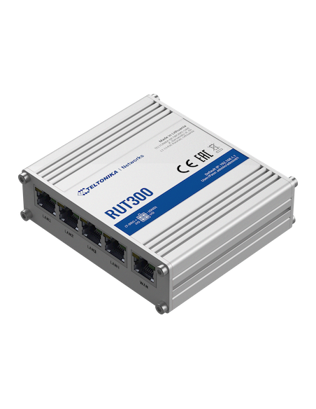 Teltonika 5-Port Industrial Ethernet Router | RUT300 | MiRO
