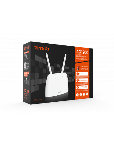 Tenda 4G LTE Wifi Router CAT4 Dual-band Outdoor Wireless Router with 4G Sim  Card slot