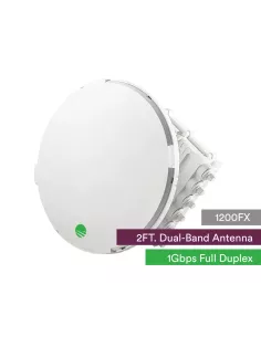 Siklu E-Band (80GHz) PTP link FDD 1Gbps. 2ft EXT Dual-Band antenna w/ 5GHz failover feed